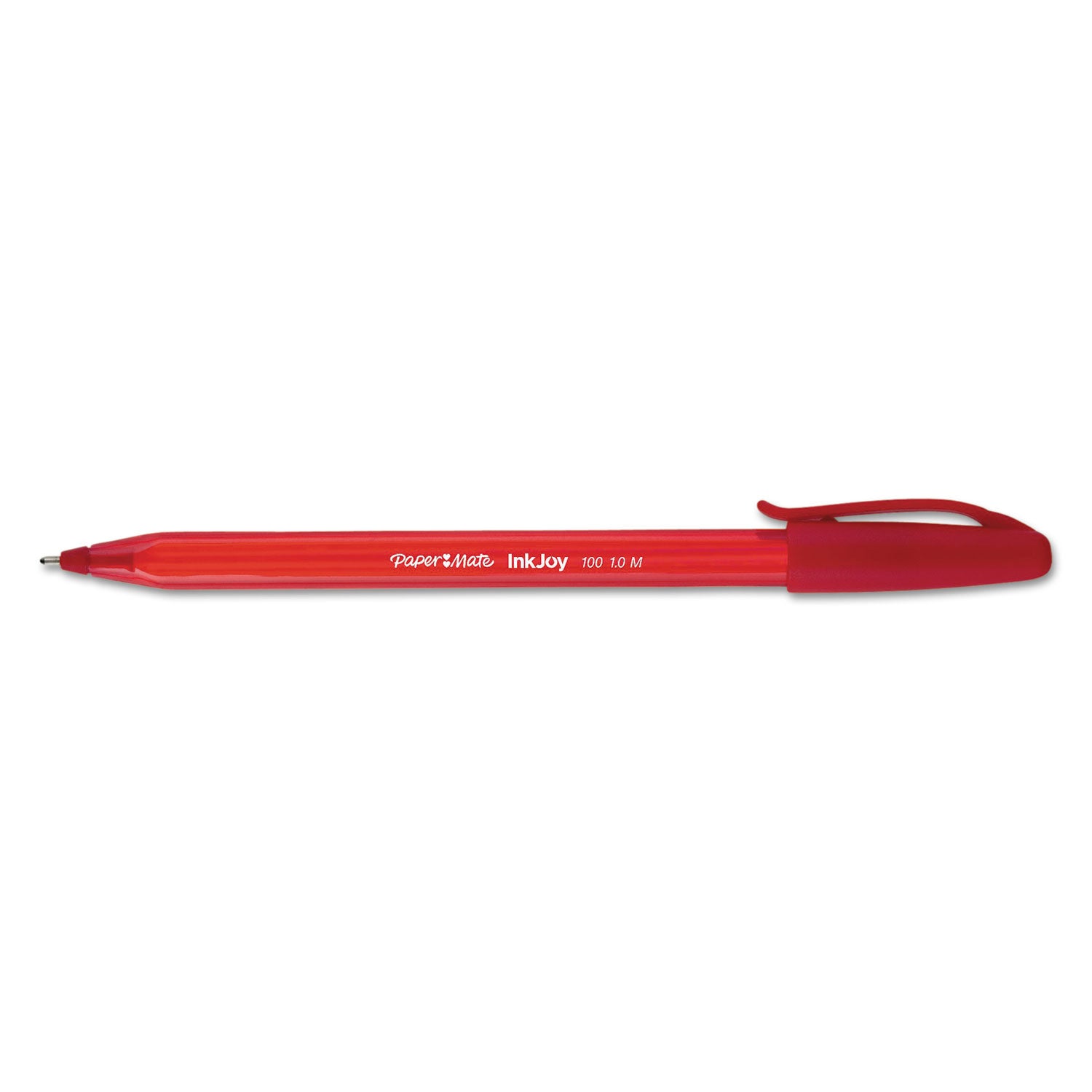 inkjoy-100-ballpoint-pen-stick-medium-1-mm-red-ink-translucent-red-barrel-dozen_pap1951255 - 3