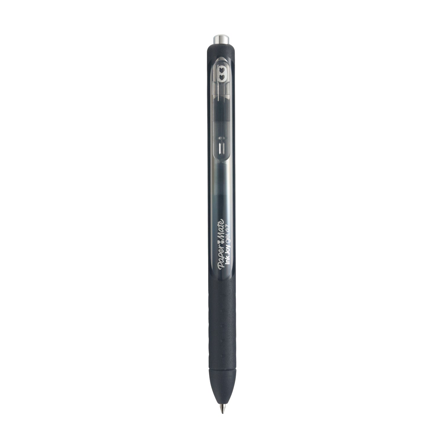 InkJoy Gel Pen, Retractable, Medium 0.7 mm, Black Ink, Black Barrel, Dozen - 