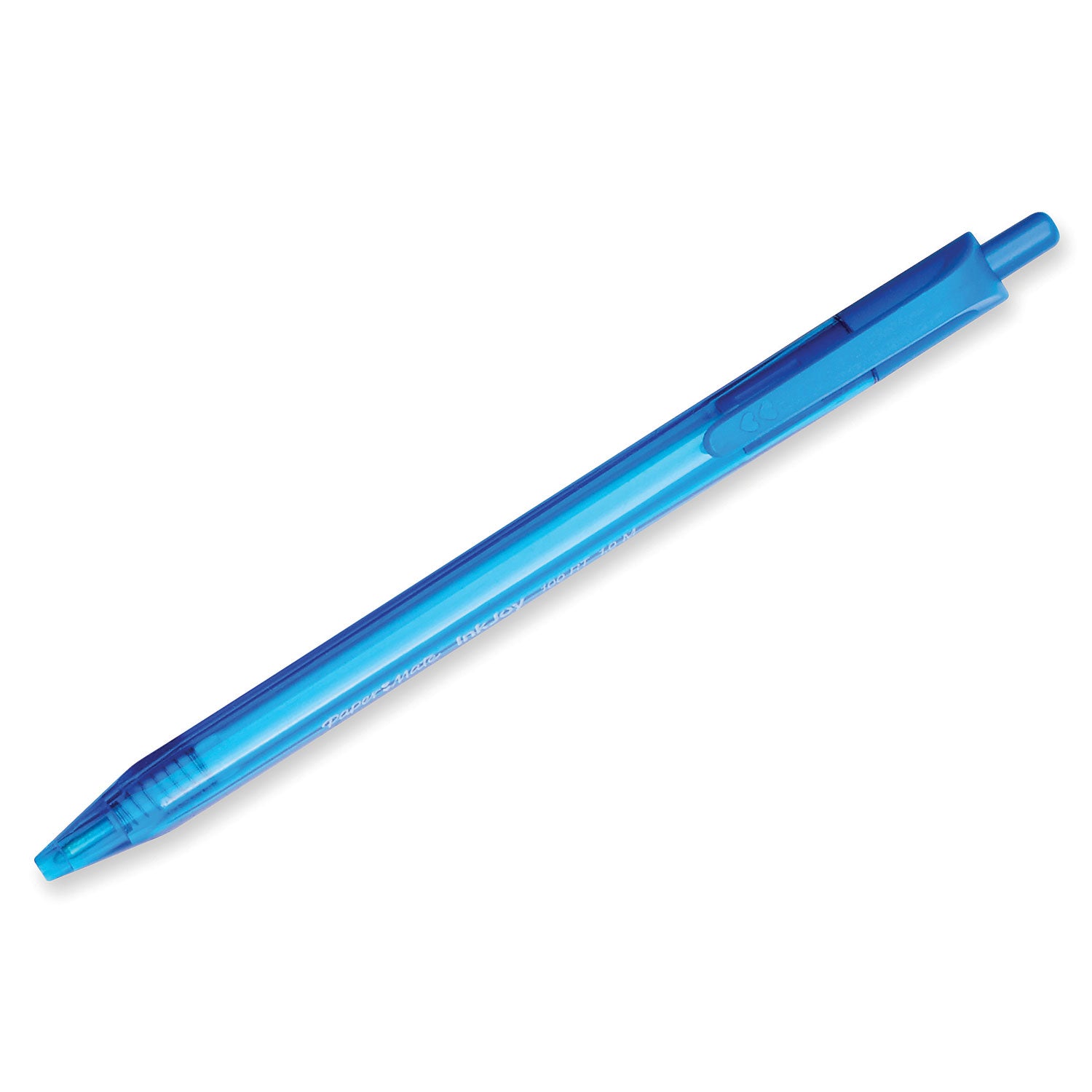 inkjoy-100-rt-ballpoint-pen-retractable-medium-1-mm-blue-ink-translucent-blue-barrel-dozen_pap1951253 - 3