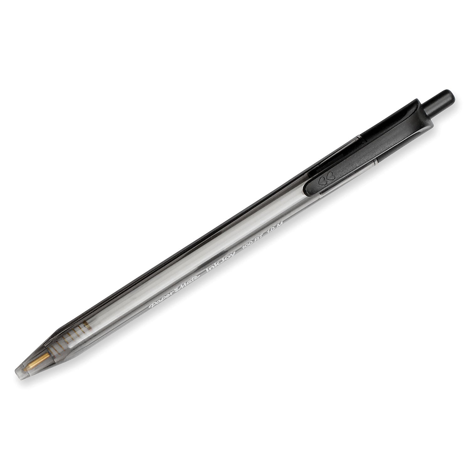 inkjoy-100-rt-ballpoint-pen-retractable-medium-1-mm-black-ink-smoke-black-barrel-dozen_pap1951254 - 3