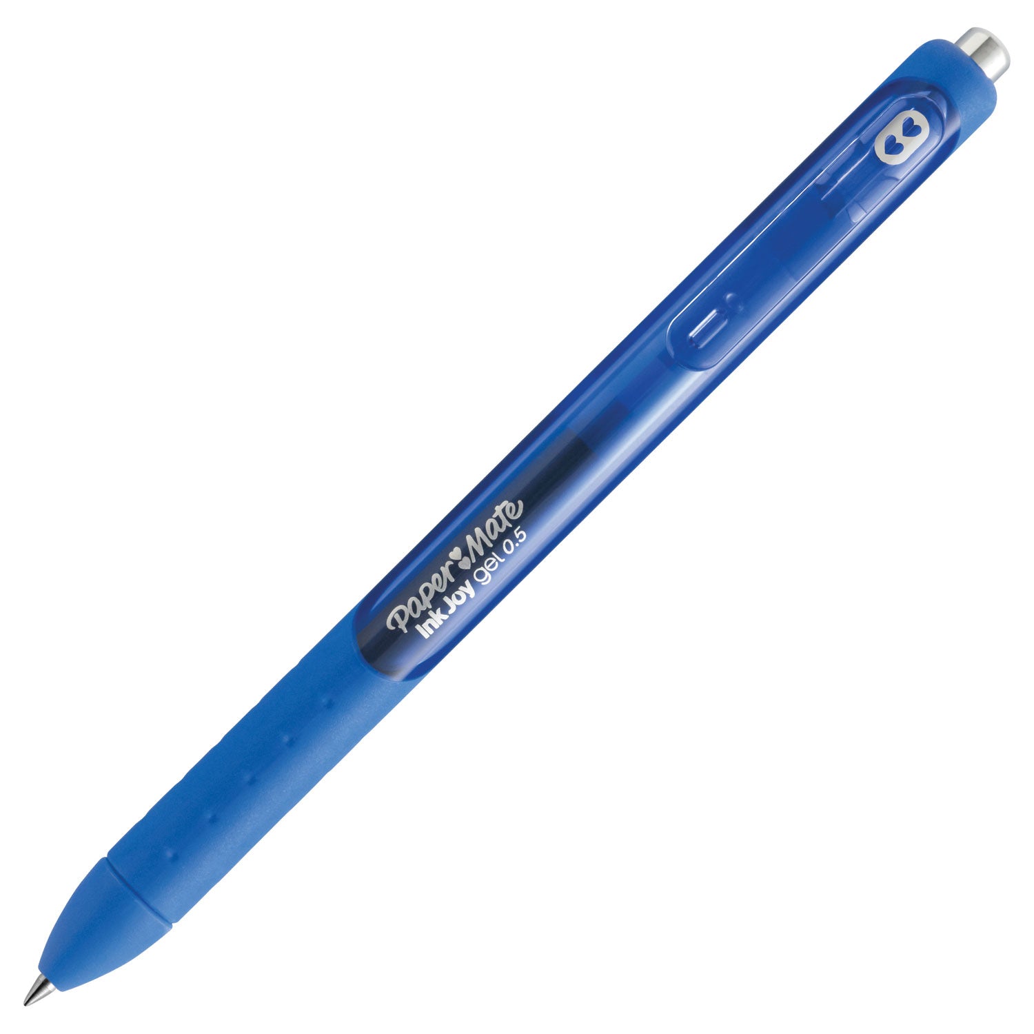InkJoy Gel Pen, Retractable, Fine 0.5 mm, Blue Ink, Blue Barrel, Dozen - 