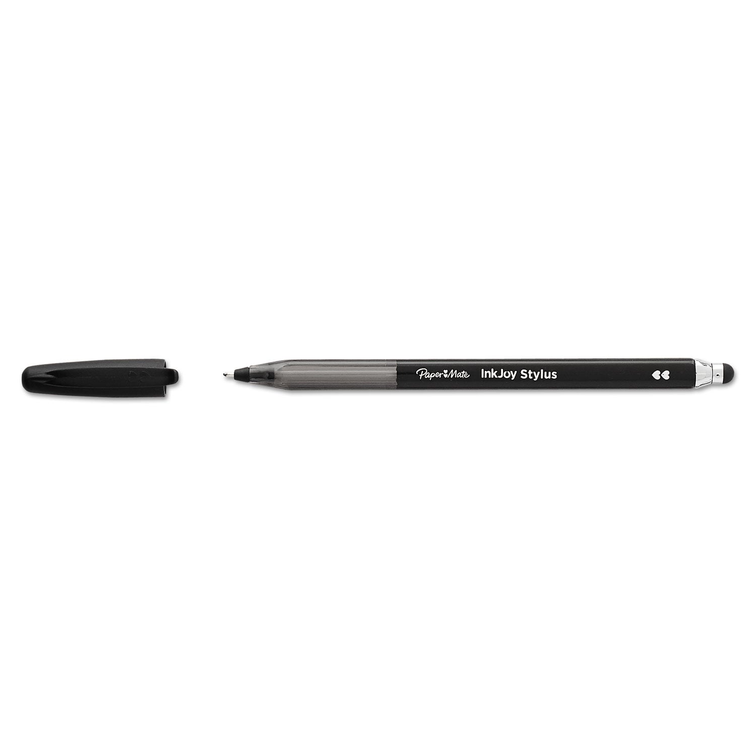 inkjoy-100-ballpoint-pen-stylus-stick-medium-1-mm-black-ink-black-barrel-dozen_pap1951348 - 5