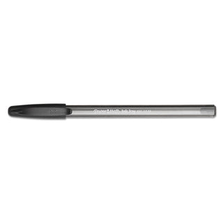 InkJoy 100 Ballpoint Pen, Stick, Medium 1 mm, Black Ink, Smoke/Black Barrel, Dozen
