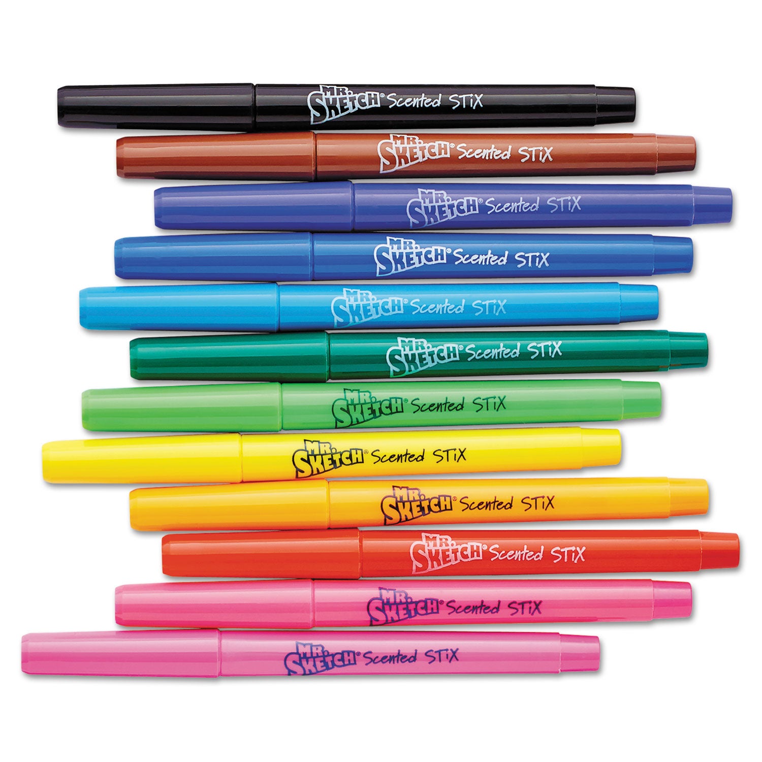 Scented Stix Watercolor Marker Set School Pack, Fine Bullet Tip, Assorted Colors, 216/Set - 