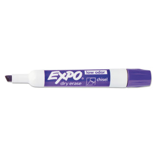 Low-Odor Dry-Erase Marker, Broad Chisel Tip, Assorted Colors, 8/Set