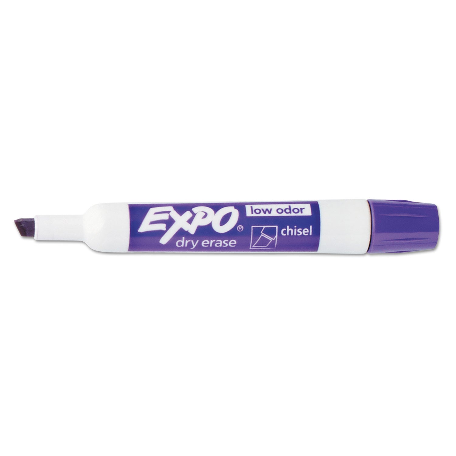 Low-Odor Dry-Erase Marker, Broad Chisel Tip, Assorted Colors, 8/Set