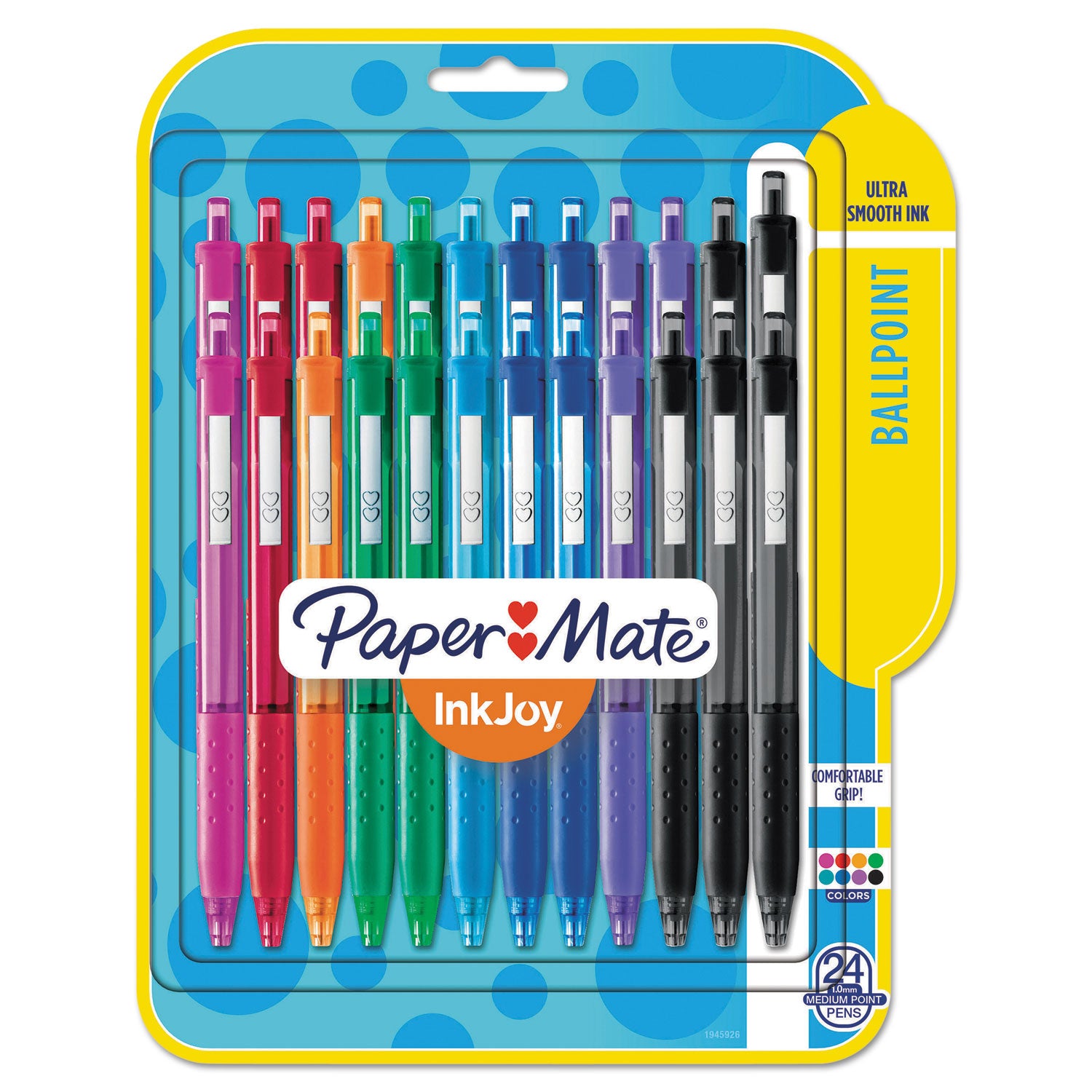 inkjoy-300-rt-ballpoint-pen-retractable-medium-1-mm-assorted-ink-and-barrel-colors-24-pack_pap1945926 - 1
