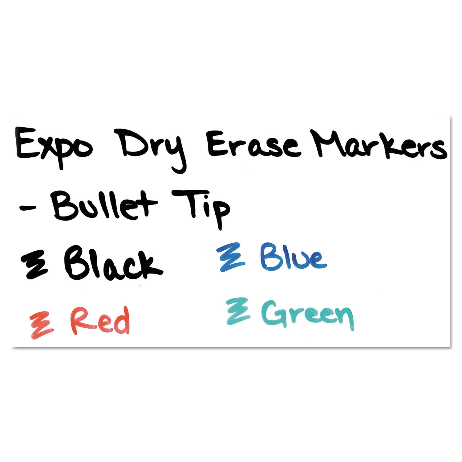 Low-Odor Dry-Erase Marker, Medium Bullet Tip, Black, Dozen - 