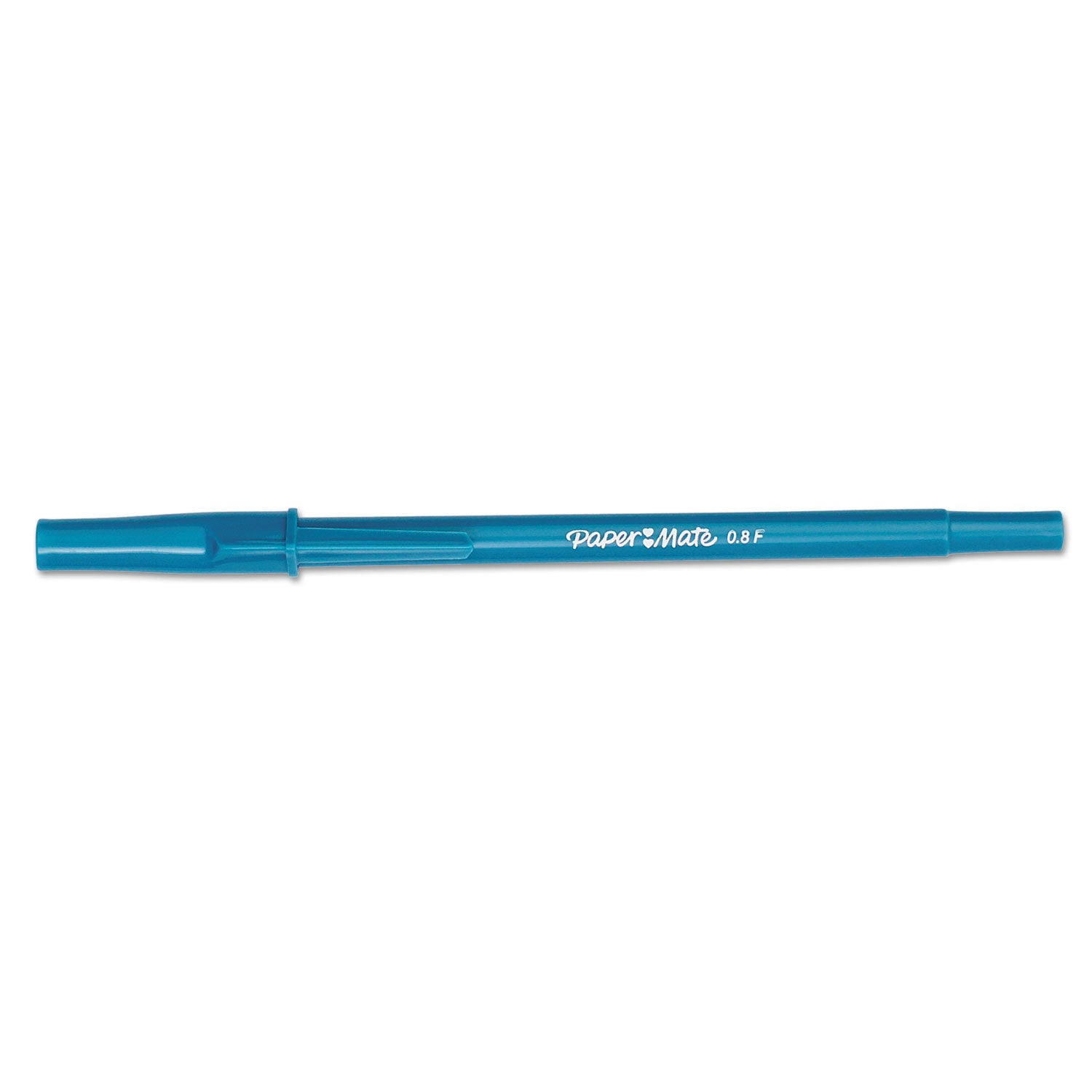 Write Bros. Ballpoint Pen, Stick, Fine 0.8 mm, Blue Ink, Blue Barrel, 12/Pack - 