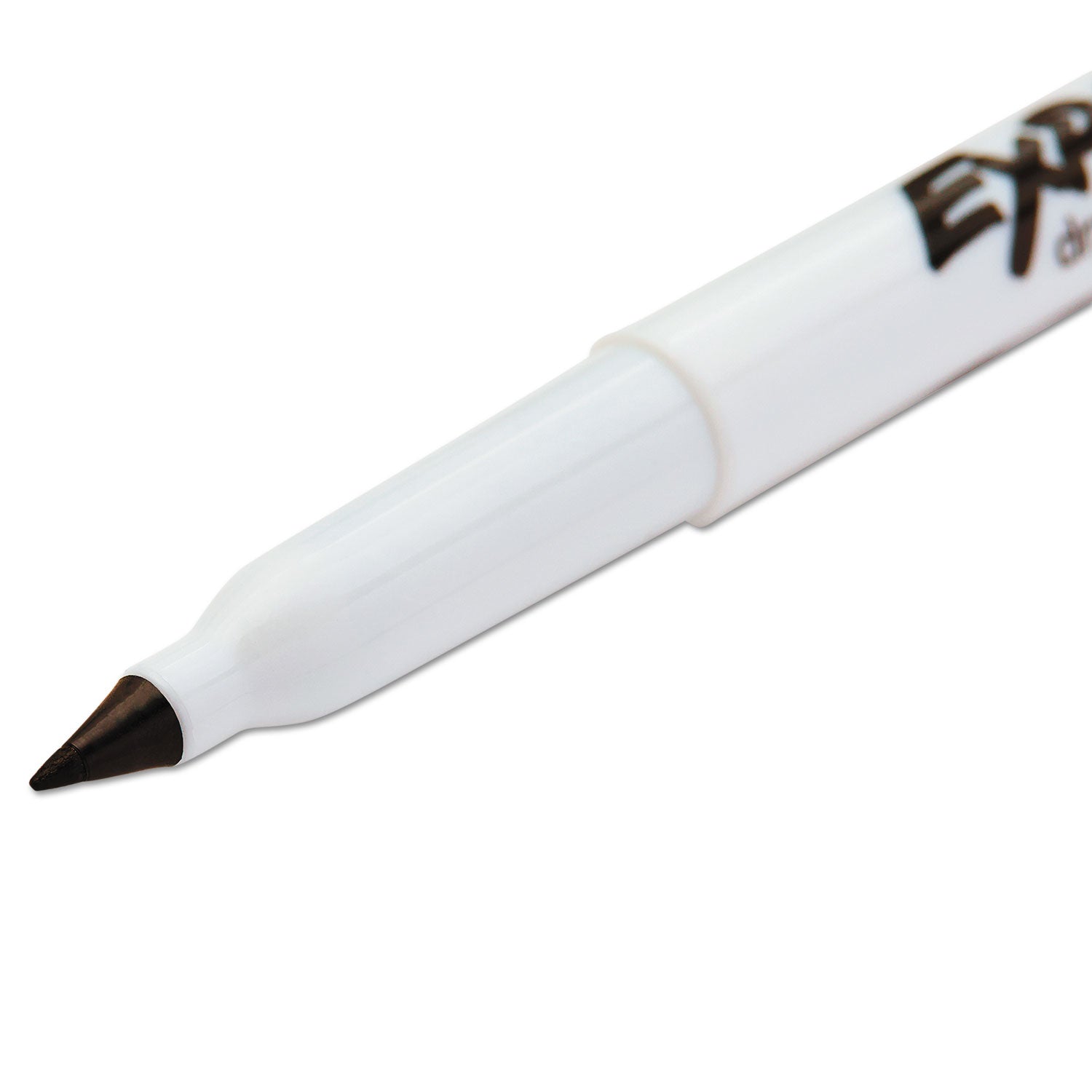 Low-Odor Dry-Erase Marker, Extra-Fine Bullet Tip, Black, 4/Pack - 