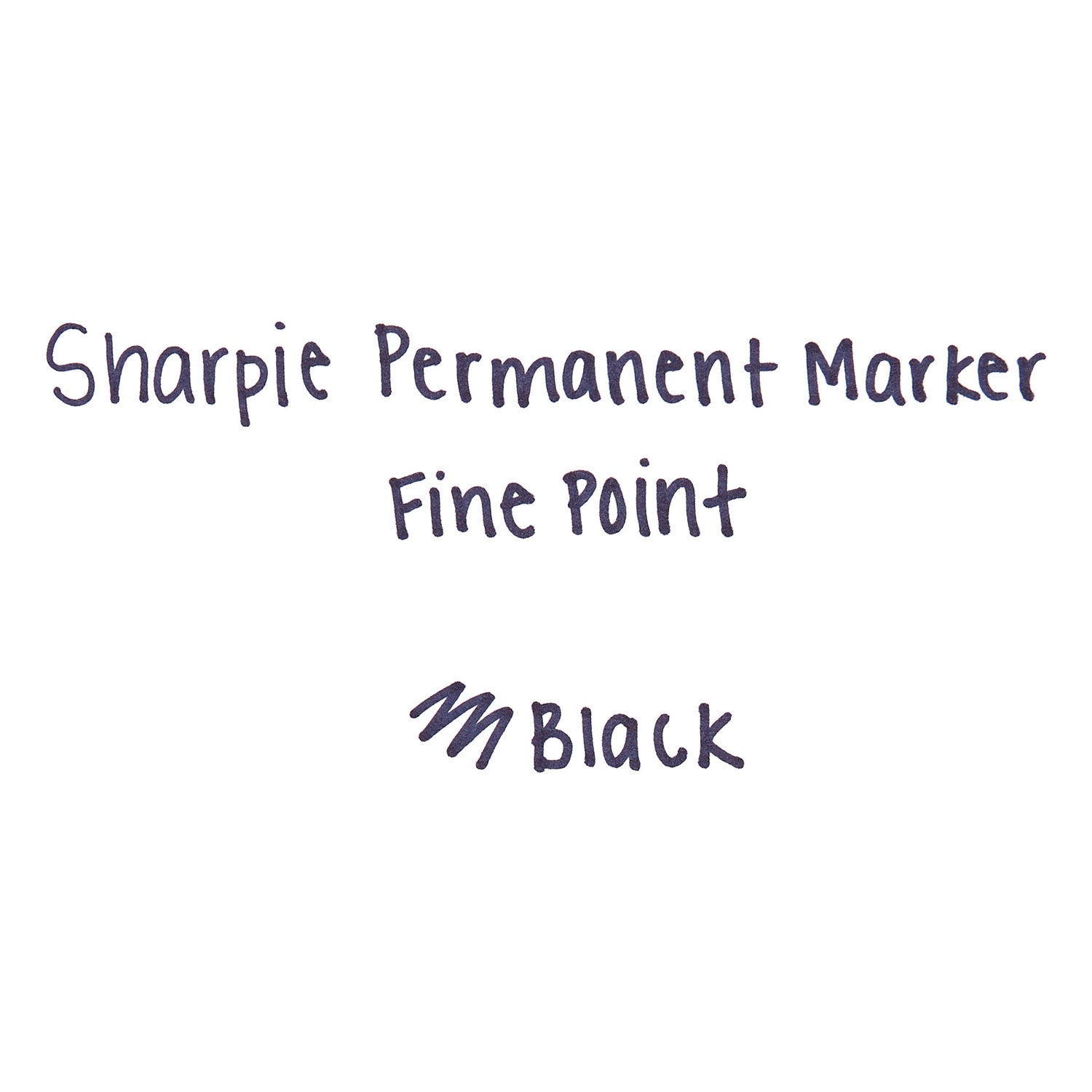 Fine Tip Permanent Marker Value Pack, Fine Bullet Tip, Black, 36/Pack - 