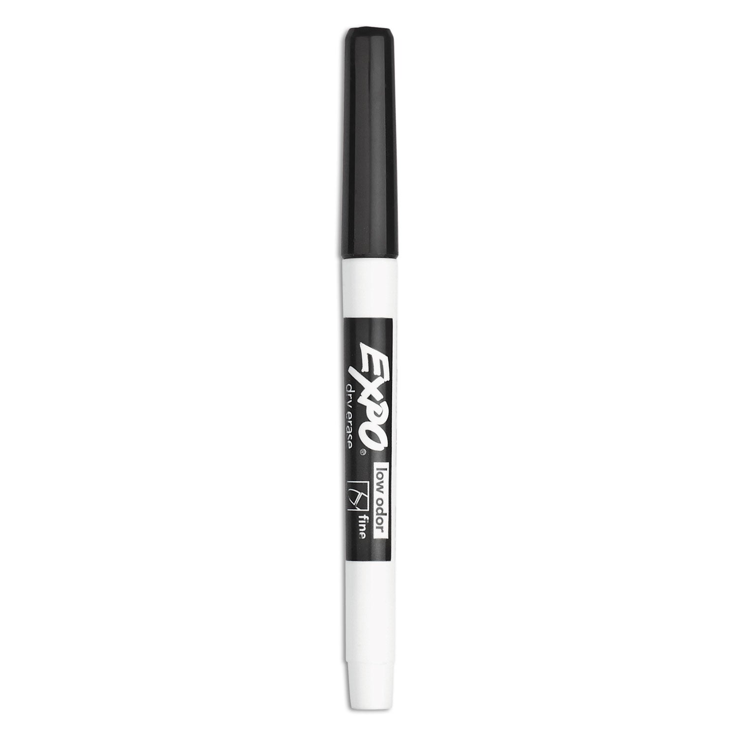 Low-Odor Dry-Erase Marker Value Pack, Fine Bullet Tip, Black, 36/Box - 