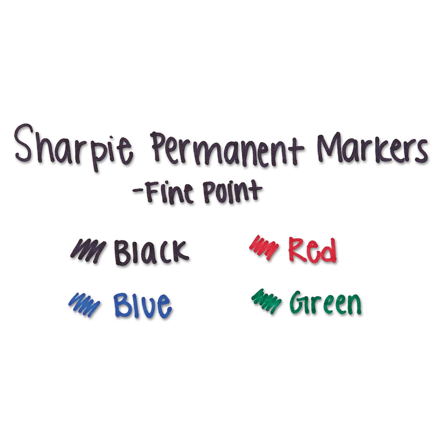 Fine Tip Permanent Marker Value Pack, Fine Bullet Tip, Assorted Colors, 36/Pack - 
