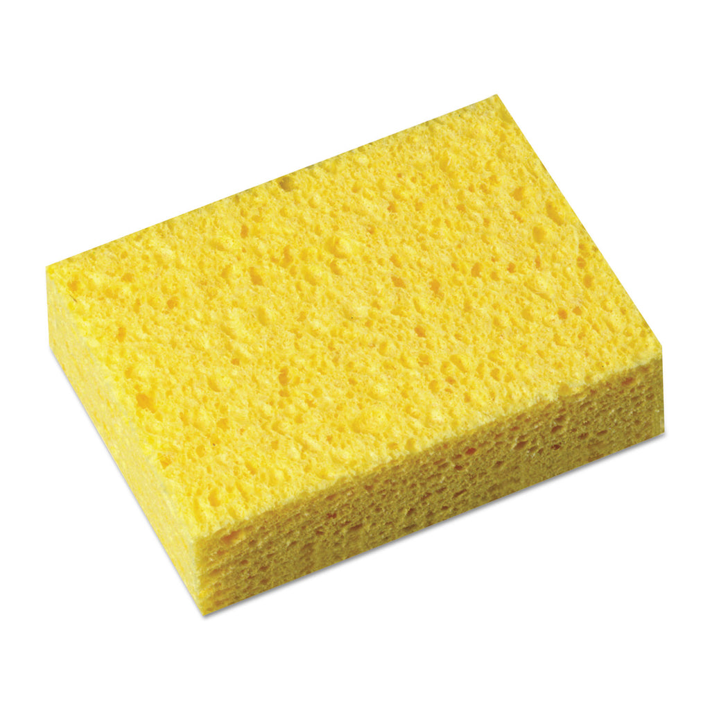 Commercial Cellulose Sponge, Yellow, 4.25 x 6, 1.6" Thick, Yellow - 