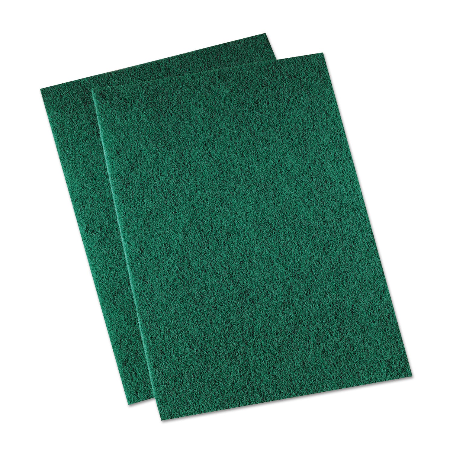 Medium Duty Scour Pad, 6 x 9, Green, 20/Carton - 