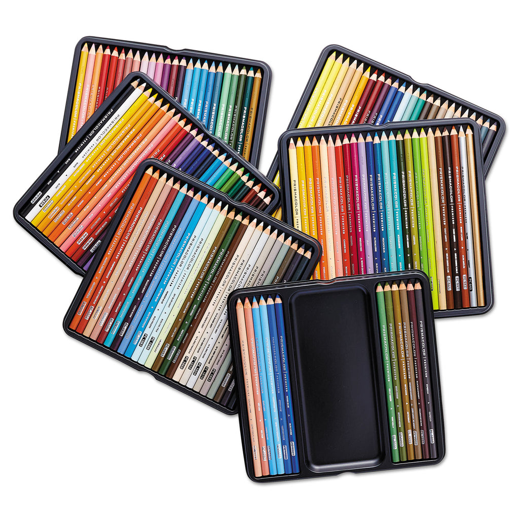 Premier Colored Pencil, 0.7 mm, 2B, Assorted Lead and Barrel Colors, 132/Pack - 