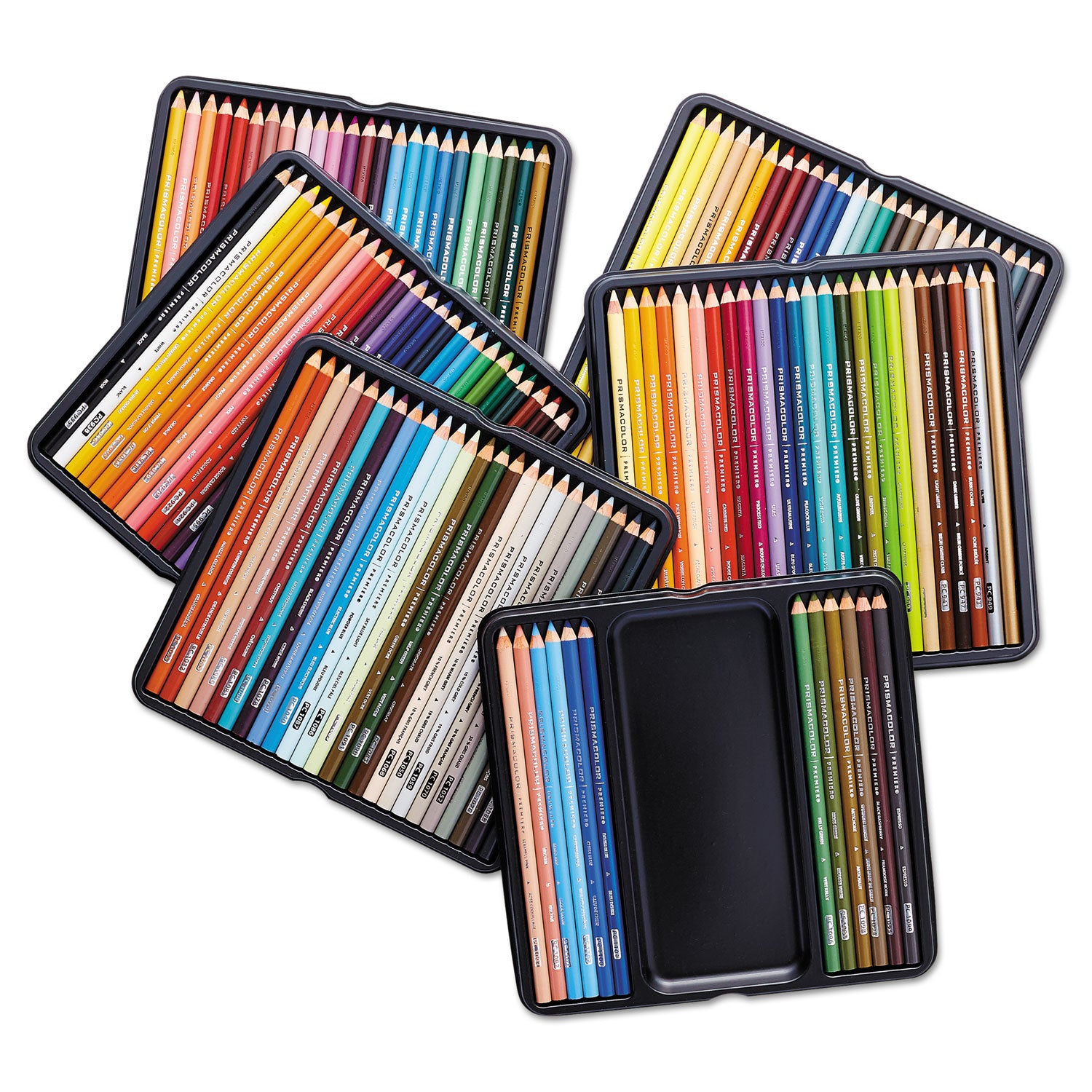 Premier Colored Pencil, 0.7 mm, 2B, Assorted Lead and Barrel Colors, 132/Pack