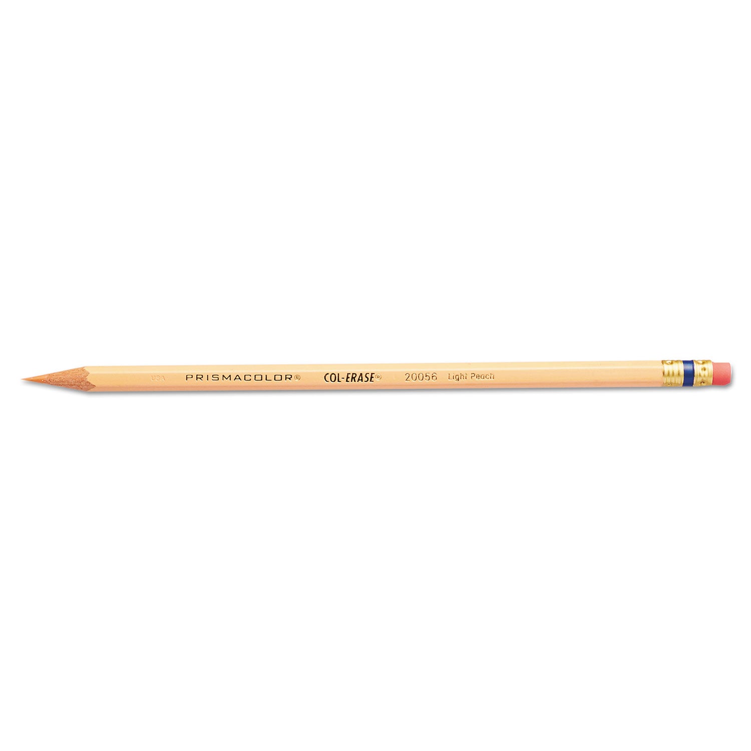 Col-Erase Pencil with Eraser, 0.7 mm, 2B, Assorted Lead and Barrel Colors, 24/Pack - 