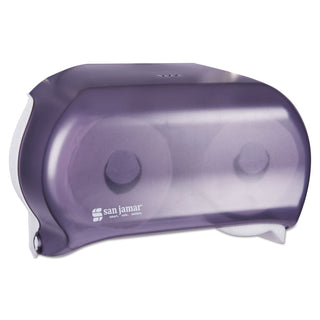VersaTwin Tissue Dispenser, Classic, 8 x 5.75 x 12.75, Transparent Black Pearl