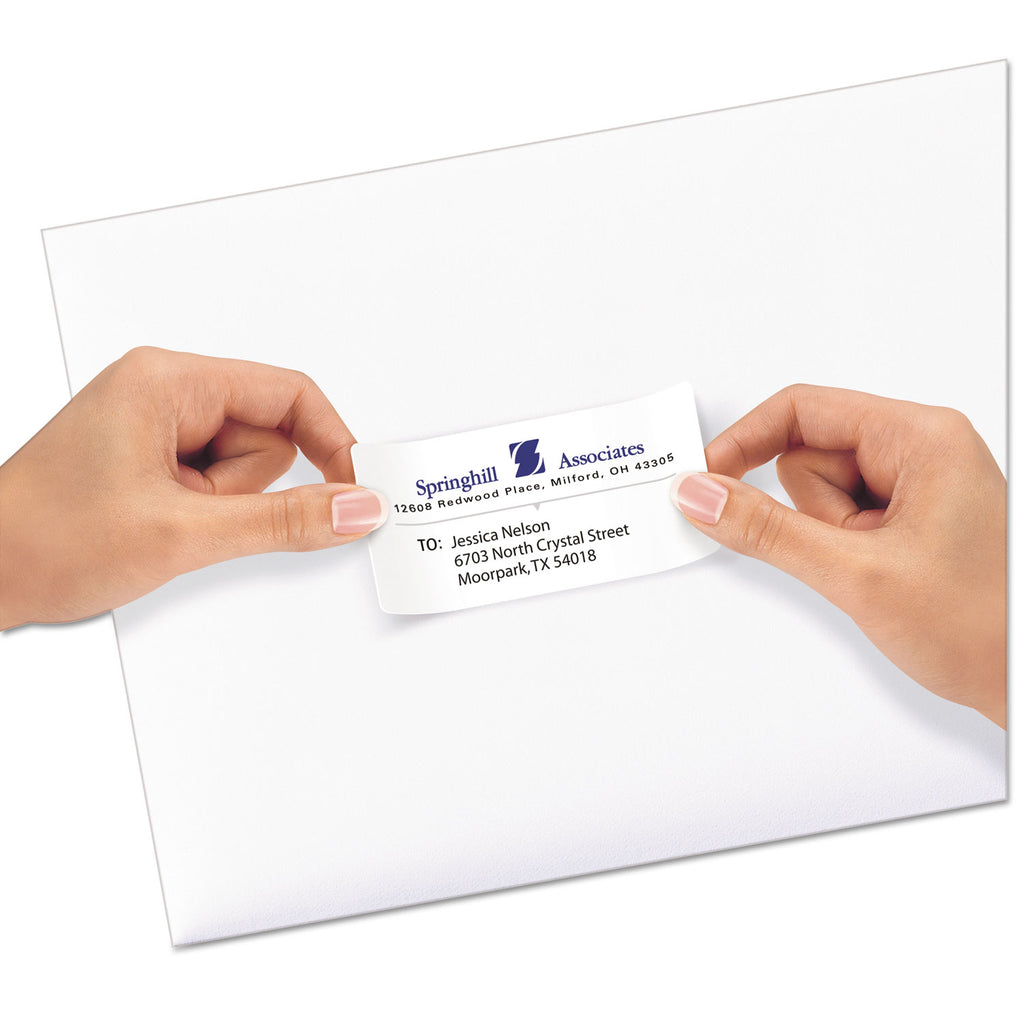 Repositionable Address Labels w/Sure Feed, Inkjet/Laser, 2 x 4, White, 250/Box