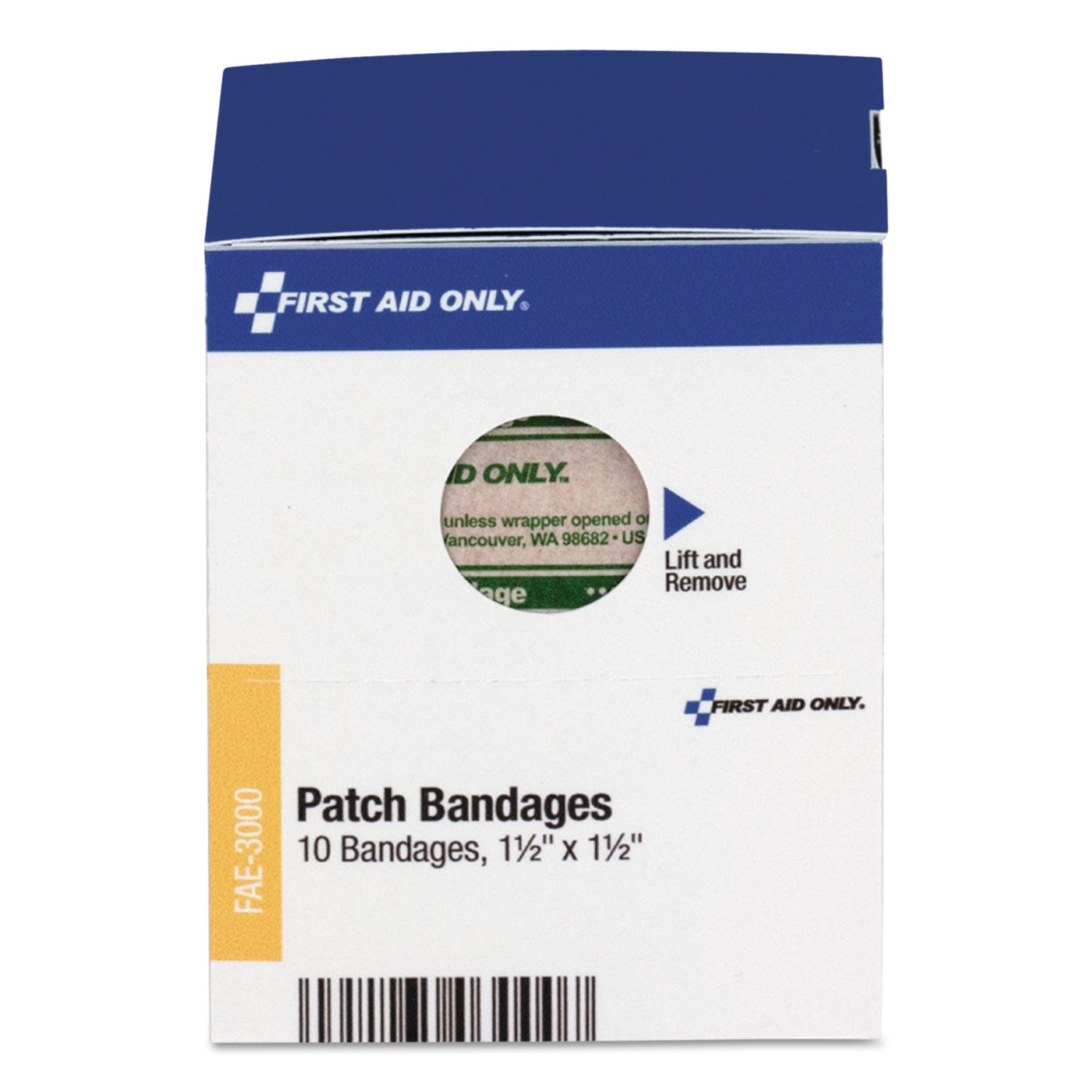 SmartCompliance Patch Bandages, 1.5 x 1.5, 10/Box - 