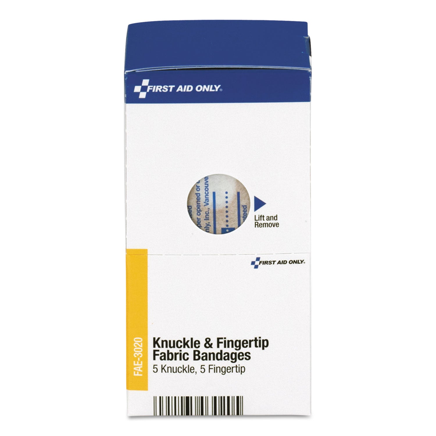 Knuckle and Fingertip Bandages, Sterilized, 5 Knuckle, 5 Fingertip, 10/Box - 