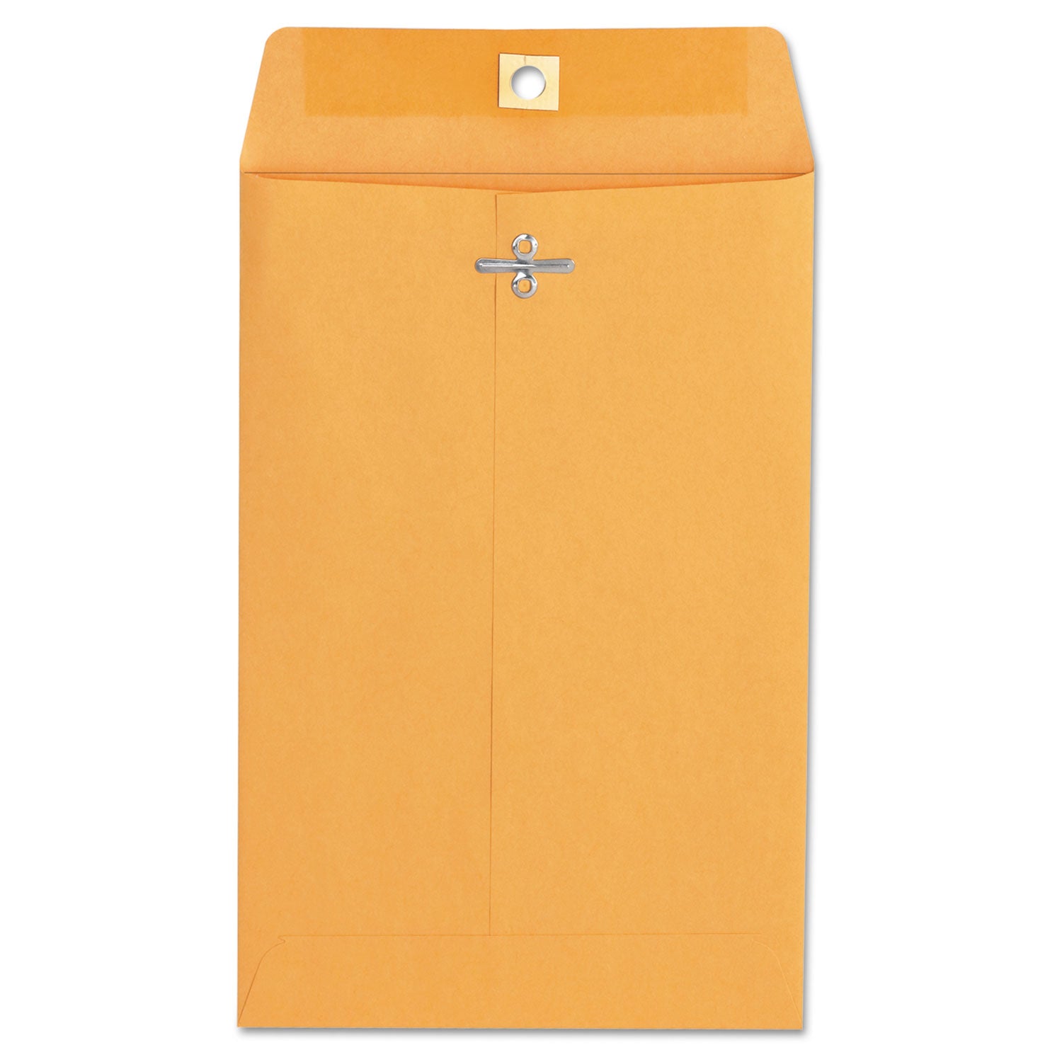 Kraft Clasp Envelope, #55, Square Flap, Clasp/Gummed Closure, 6 x 9, Brown Kraft, 100/Box - 