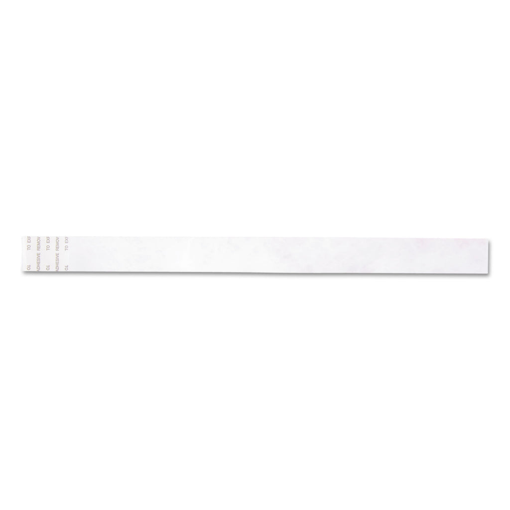 Security Wristbands, Sequentially Numbered, 10" x 0.75", Red, 100/Pack