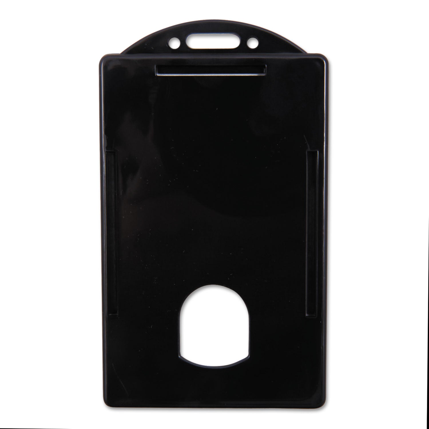 Sicurix Badge/Card Holder, 4 x 2 9/10, Black, 25/Pack