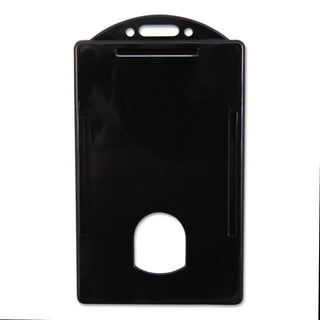 Sicurix Badge/Card Holder, 4 x 2 9/10, Black, 25/Pack