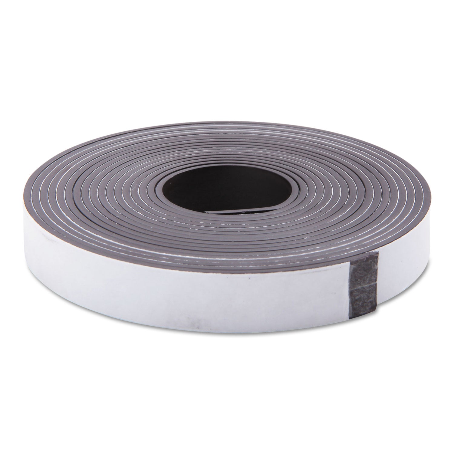 Adhesive-Backed Magnetic Tape, 0.5" x 10 ft, Black - 