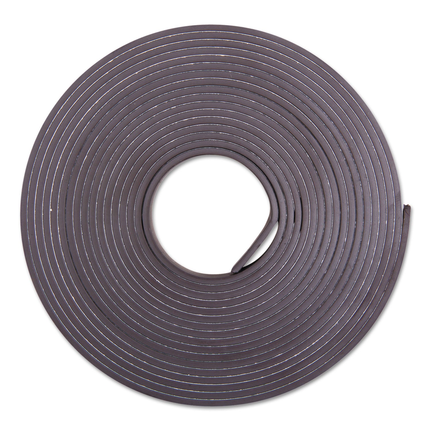 Adhesive-Backed Magnetic Tape, 0.5" x 10 ft, Black - 