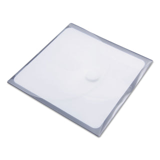 CD Pocket, 1 Disc Capacity, Clear/White, 5/Pack - 