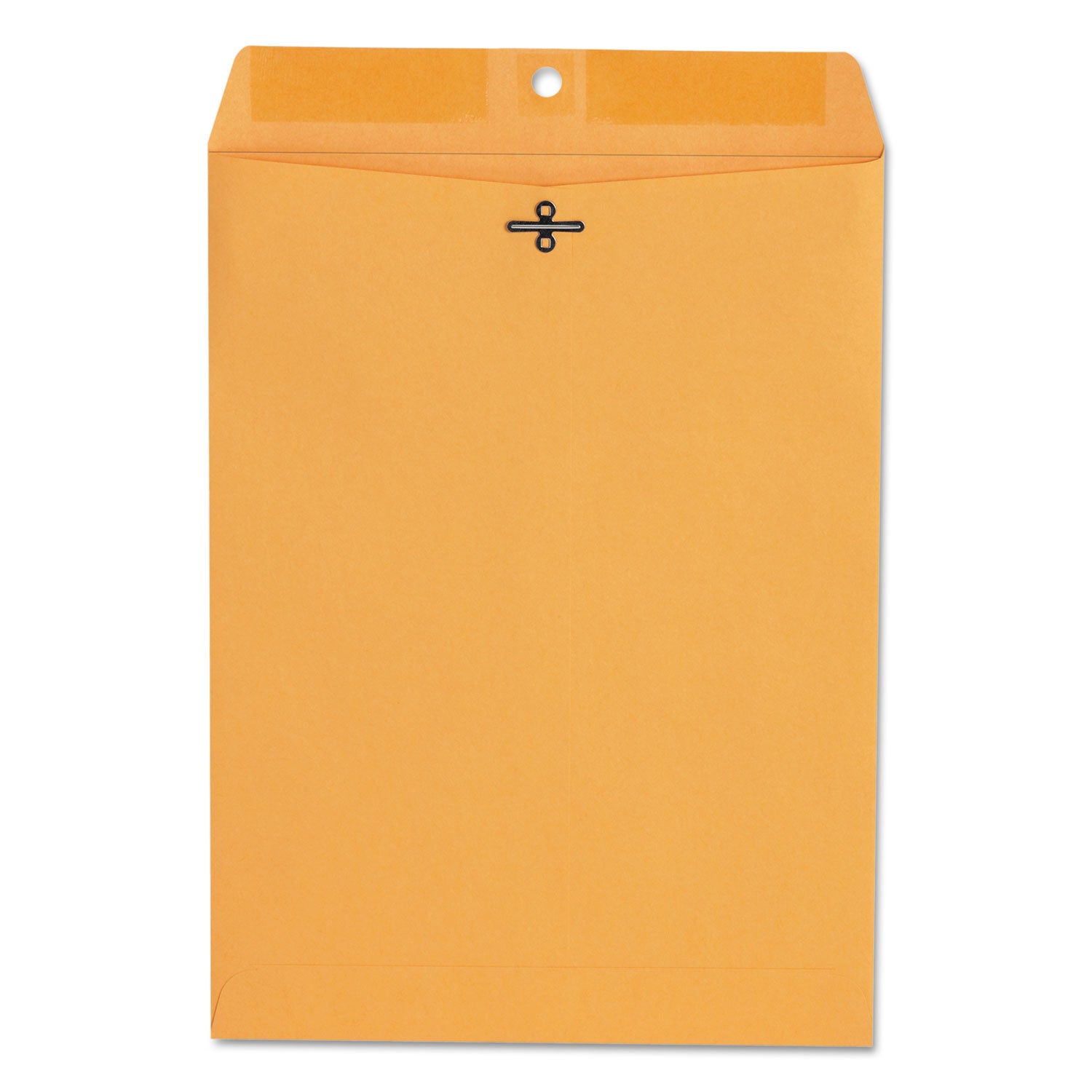 Kraft Clasp Envelope, #90, Square Flap, Clasp/Gummed Closure, 9 x 12, Brown Kraft, 100/Box - 