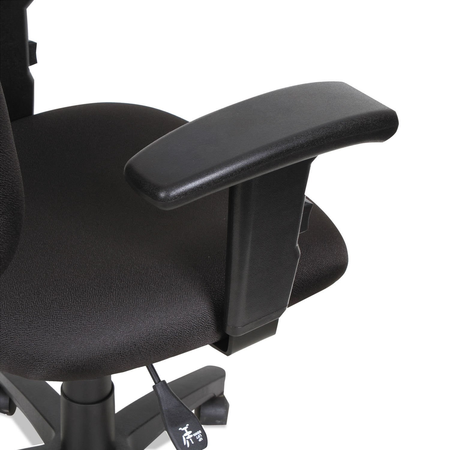 Alera Essentia Series Swivel Task Chair with Adjustable Arms, Supports Up to 275 lb, 17.71" to 22.44" Seat Height, Black - 