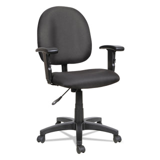Alera Essentia Series Swivel Task Chair with Adjustable Arms, Supports Up to 275 lb, 17.71" to 22.44" Seat Height, Black - 