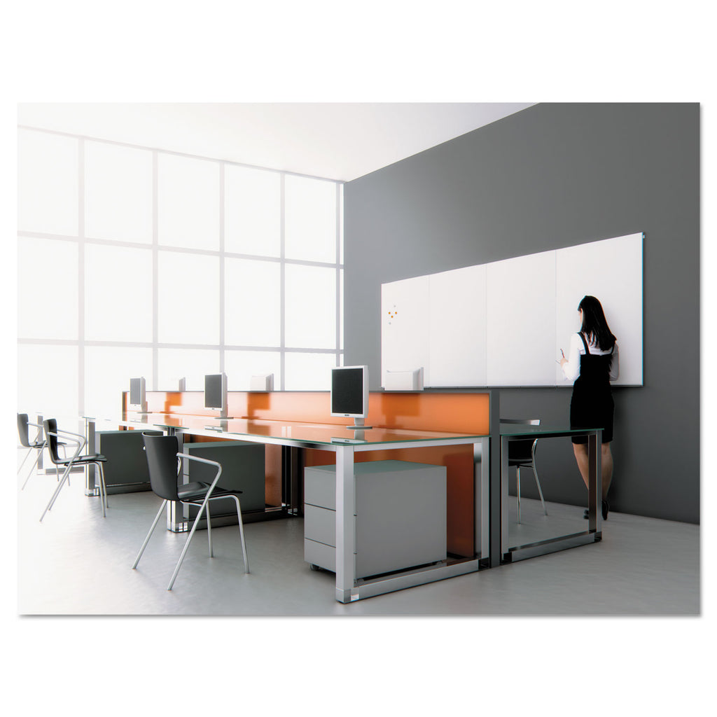 Magnetic Dry Erase Tile Board, 29.5 x 45, White Surface - 