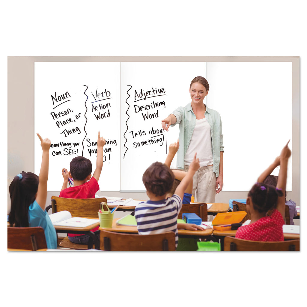 Magnetic Dry Erase Tile Board, 38.5 x 58, White Surface - 