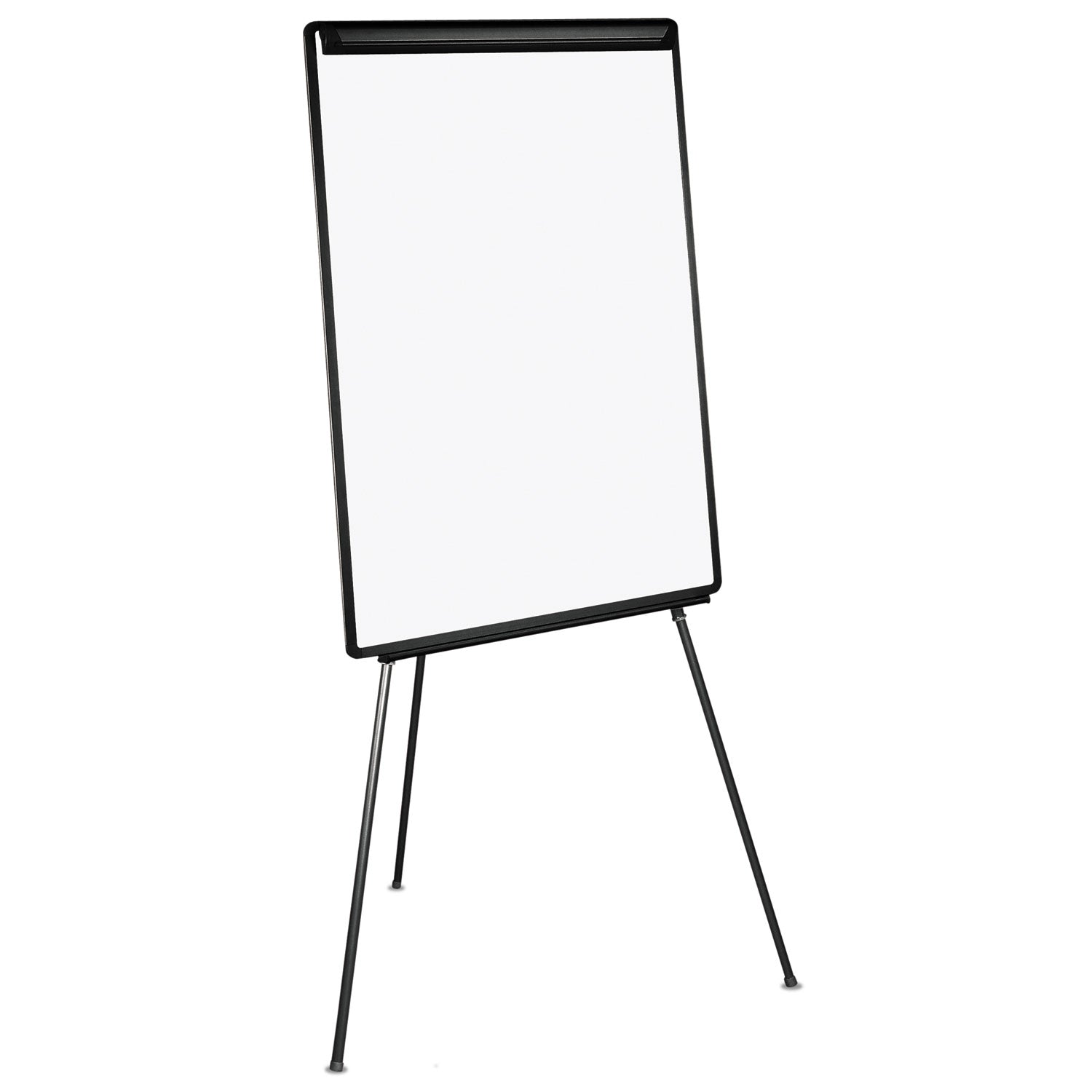 Basic Tripod Melamine Presentation Easel, 22.5 x 42, White/Black - 