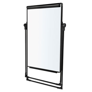 Folds-to-a-Table Melamine Easel, 28.5 x 37.5, White, Steel/Laminate