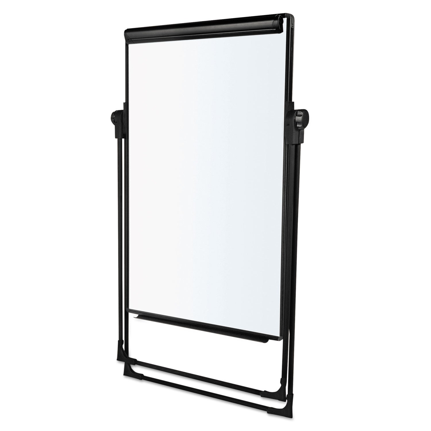 Folds-to-a-Table Melamine Easel, 28.5 x 37.5, White, Steel/Laminate