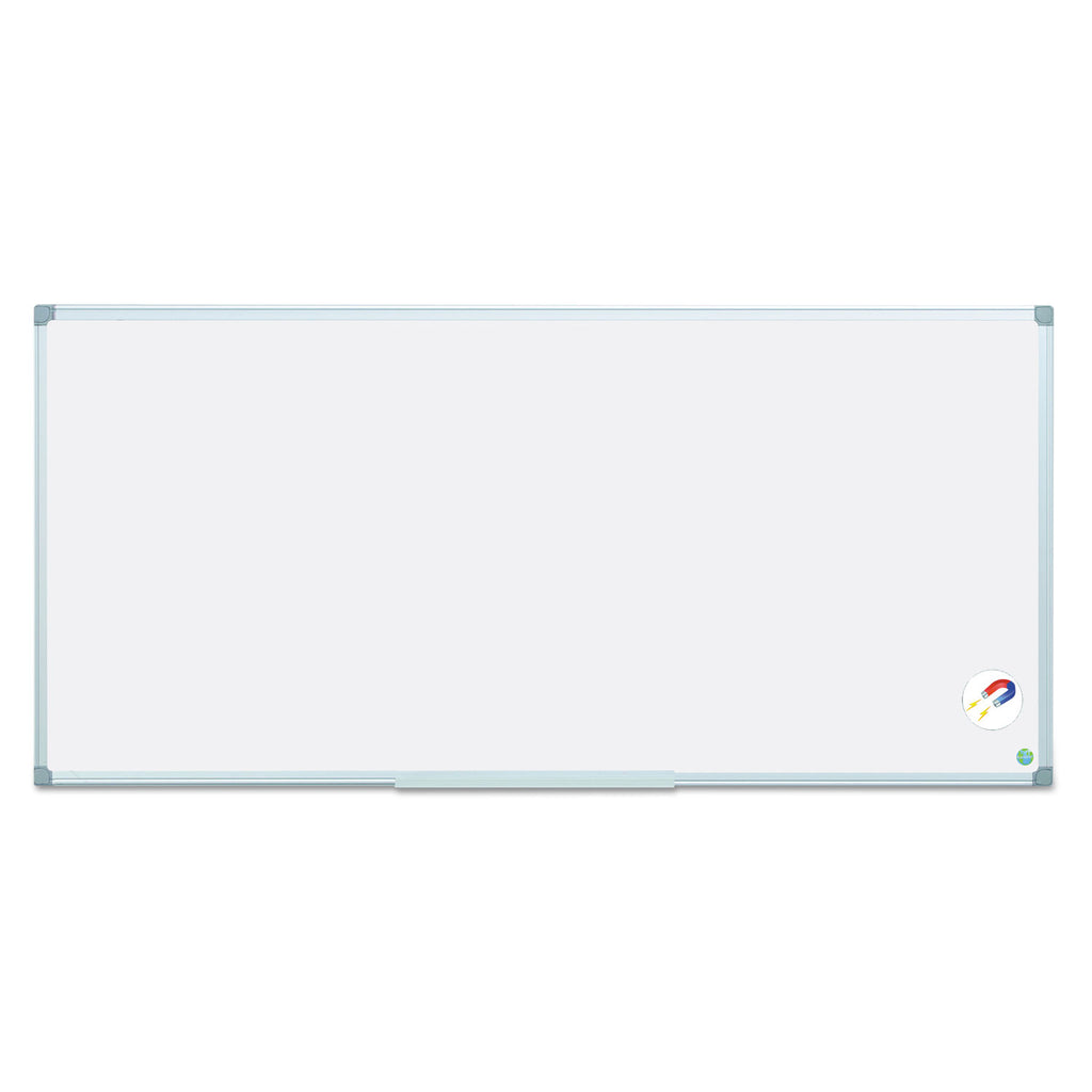 Earth Gold Ultra Magnetic Dry Erase Boards, 96 x 48, White Surface, Silver Aluminum Frame - 