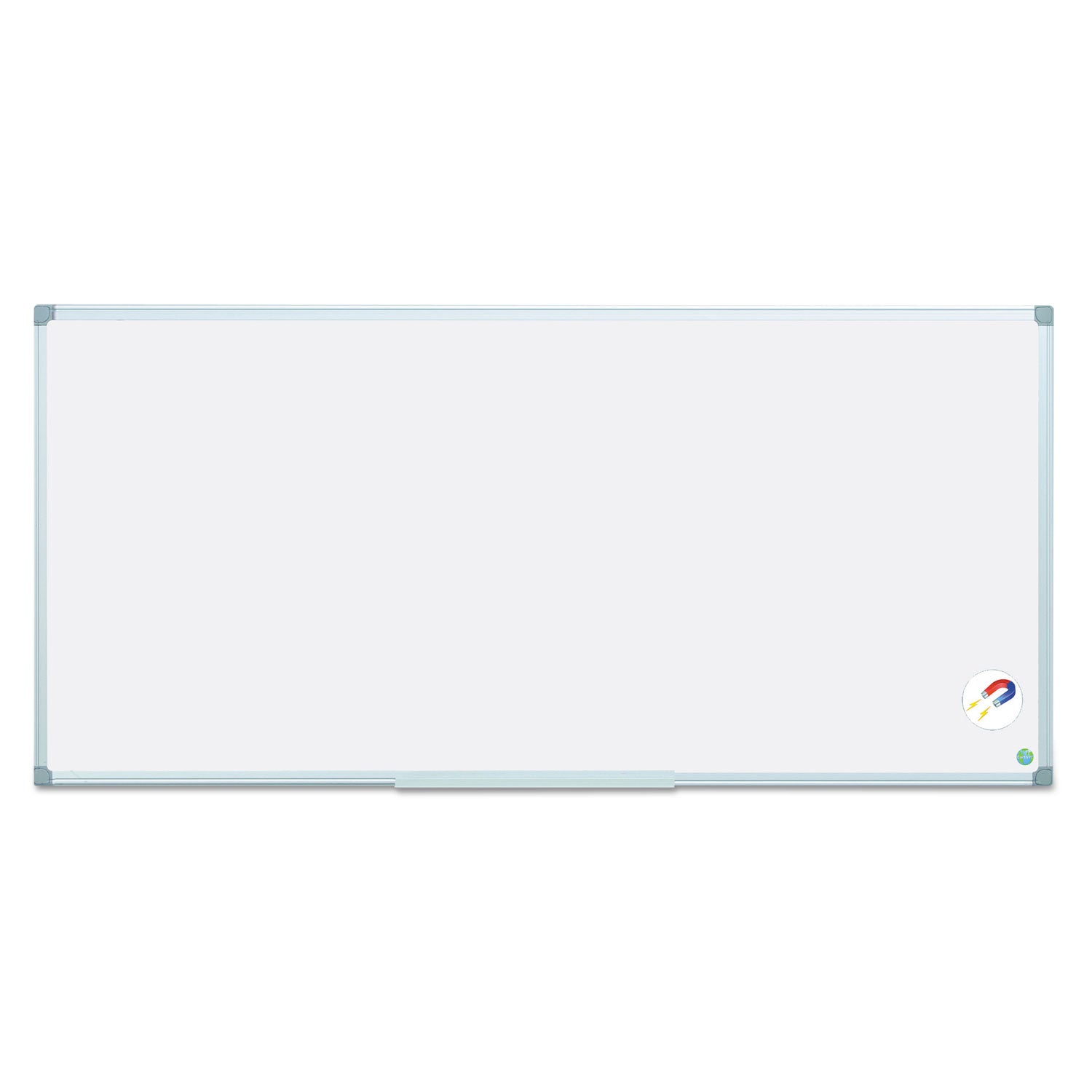 Earth Gold Ultra Magnetic Dry Erase Boards, 96 x 48, White Surface, Silver Aluminum Frame - 
