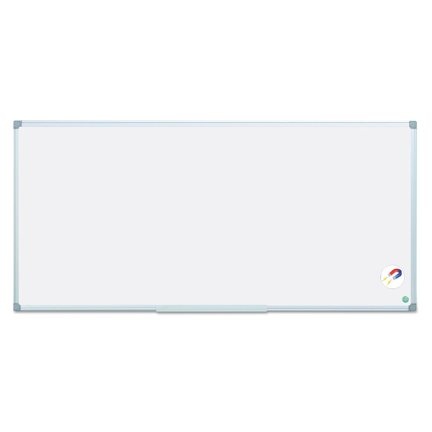 Earth Gold Ultra Magnetic Dry Erase Boards, 96 x 48, White Surface, Silver Aluminum Frame - 