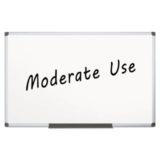 Value Melamine Dry Erase Board, 48 x 96, White Surface, Silver Aluminum Frame - 