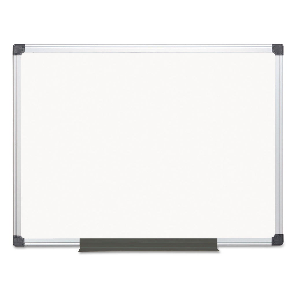 Value Melamine Dry Erase Board, 36 x 48, White Surface, Silver Aluminum Frame - 