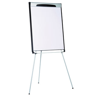 Tripod Extension Bar Magnetic Dry-Erase Easel, 39" to 72" High, Black/Silver