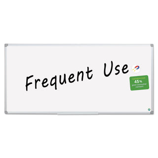 Earth Gold Ultra Magnetic Dry Erase Boards, 96 x 48, White Surface, Silver Aluminum Frame - 