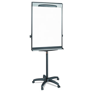 Tripod Extension Bar Magnetic Dry-Erase Easel, 69" to 78" High, Black/Silver