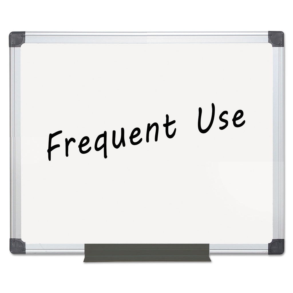 Value Lacquered Steel Magnetic Dry Erase Board, 24 x 36, White Surface, Silver Aluminum Frame - 